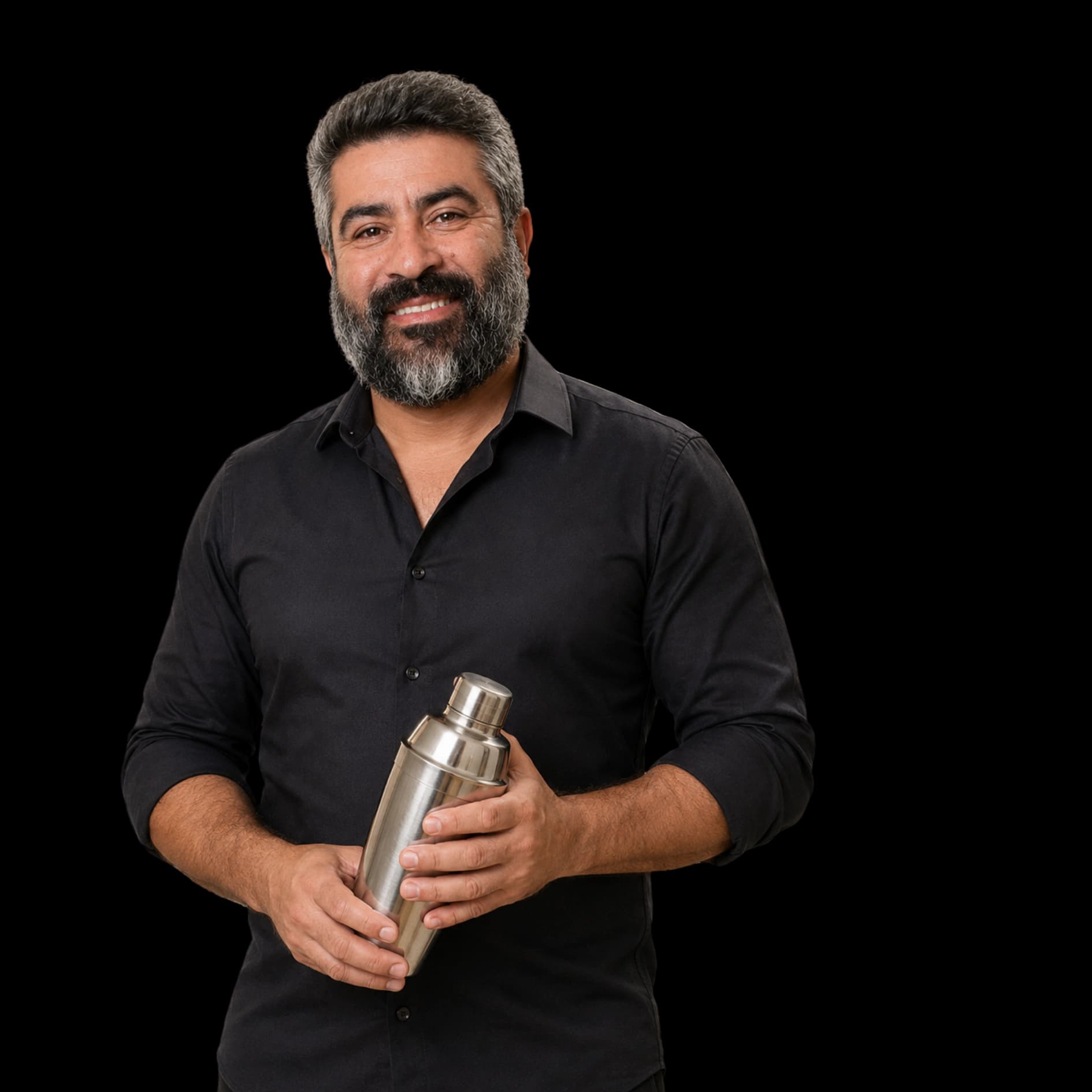 Retrato de Antônio, fundador da O Homem Drink